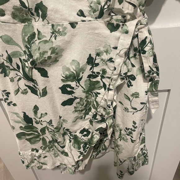 Abercrombie linen wrap dress size XLT - Picture 3 of 6